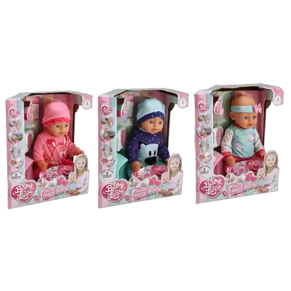 Baby Love Drink & Wet Interactive Doll 45cm (Design May Vary)