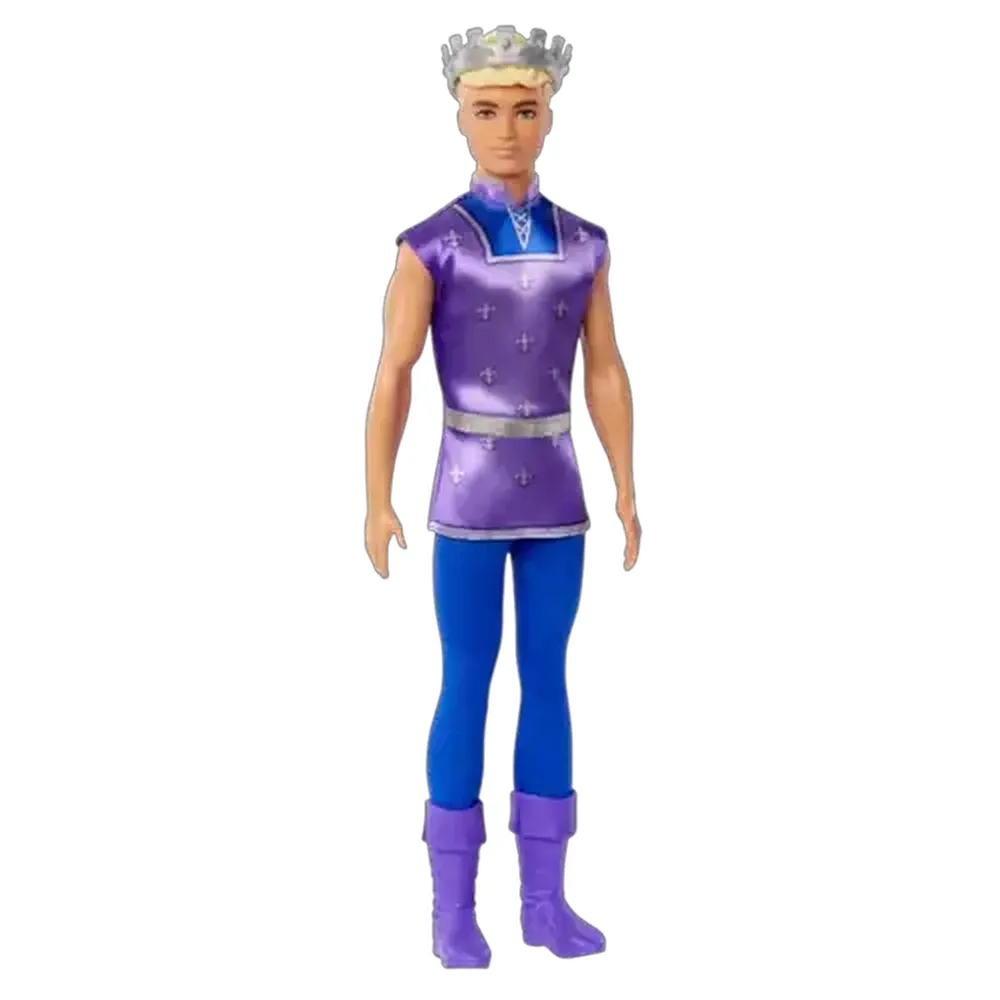 Barbie Fantasy Ken Royal Fashion Doll, Blonde, Wearing Removable Tunic, Tall Boots & Crown