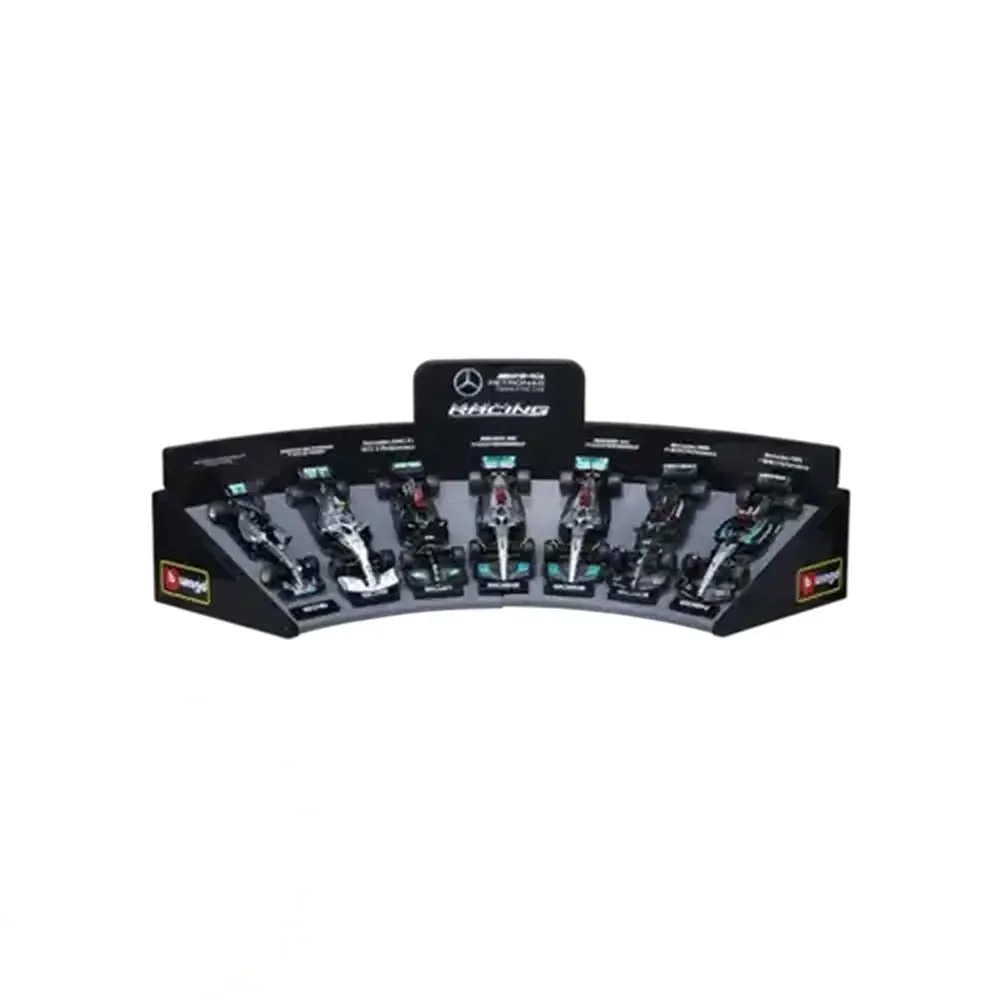 Bburago F1 Mercedes-AMG Display 1:43 Scale 7-Pack