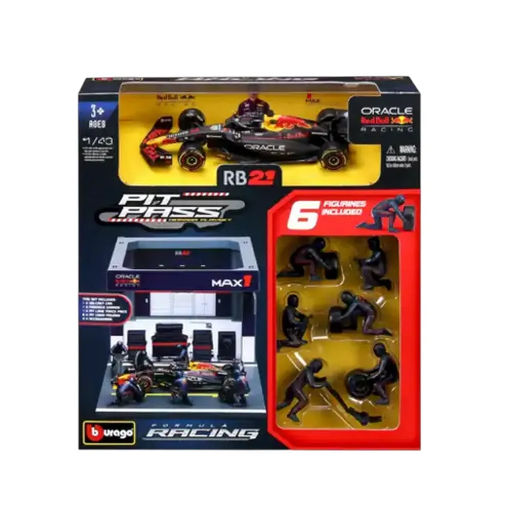 Bburago F1 Pit Pass #1 Oracle Red Bull Racing RB21 1:43 Scale (Max Verstappen)