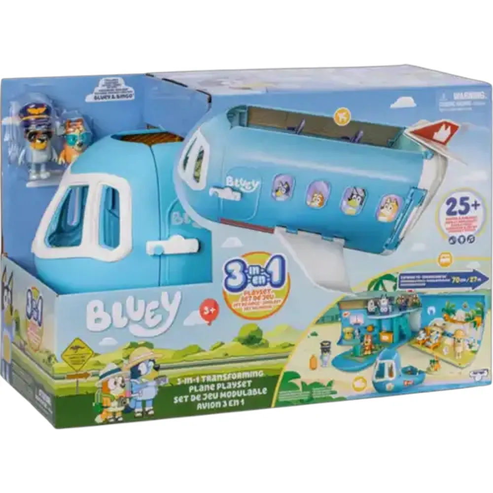 Bluey 3-In-1 Airplane Playset