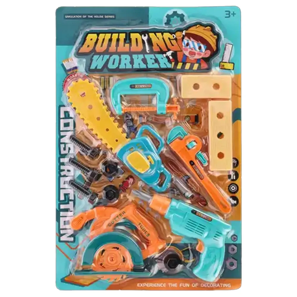 Building Worker Construction Tool Play Set