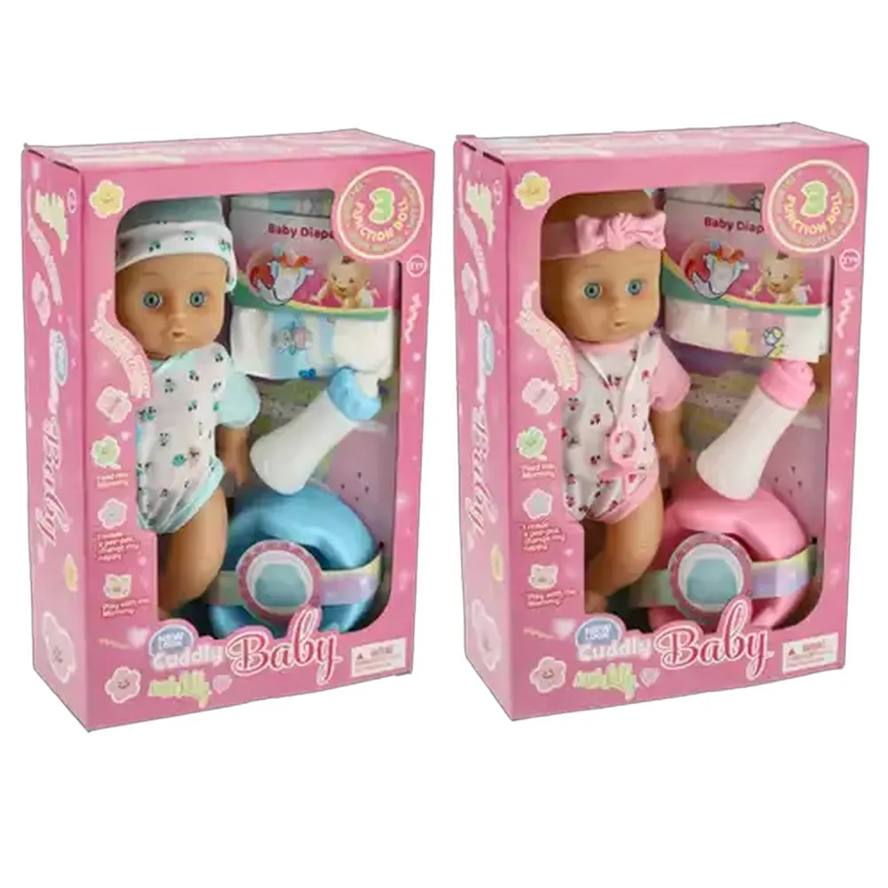 Cuddly Baby Little Lolly Drink & Wet Doll with Accessories (Colour May Vary)