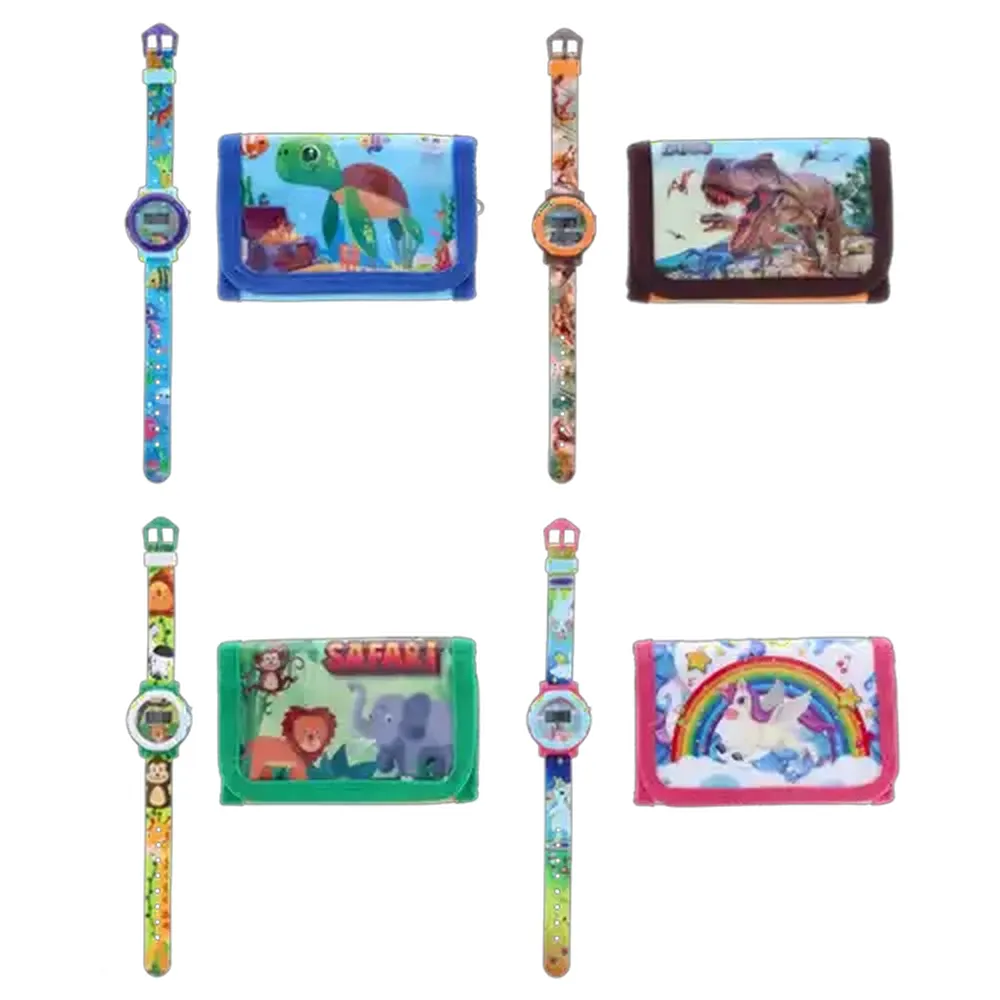 Digital Watch & Wallet Gift Set (Design May Vary)