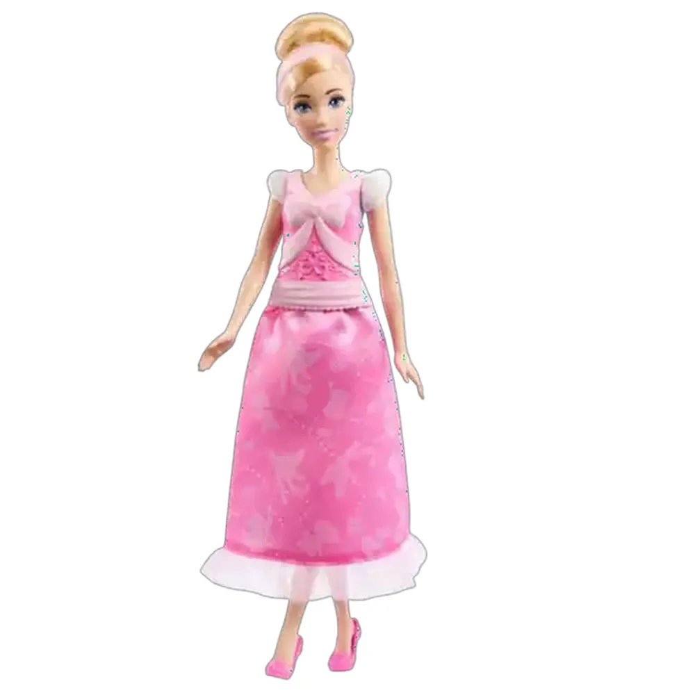 Disney Princess Toys, Cinderella Fashion Doll with 2 Looks, 9 Accessories, 2 Snap-On Bodices & 2 Skirts, 2-in-1 Stories Inspired by Disney Movie