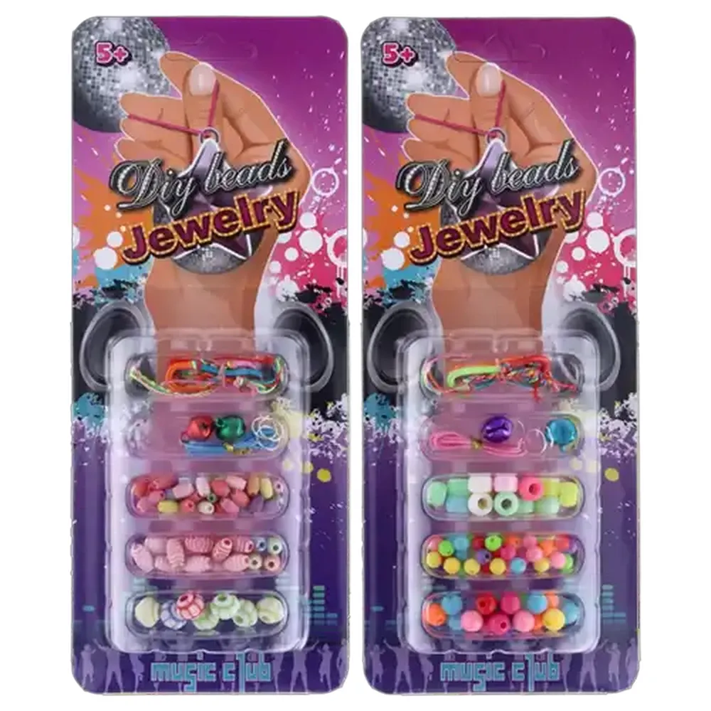 DIY Beads Pink Jewellery 20 Piece (Design May Vary)