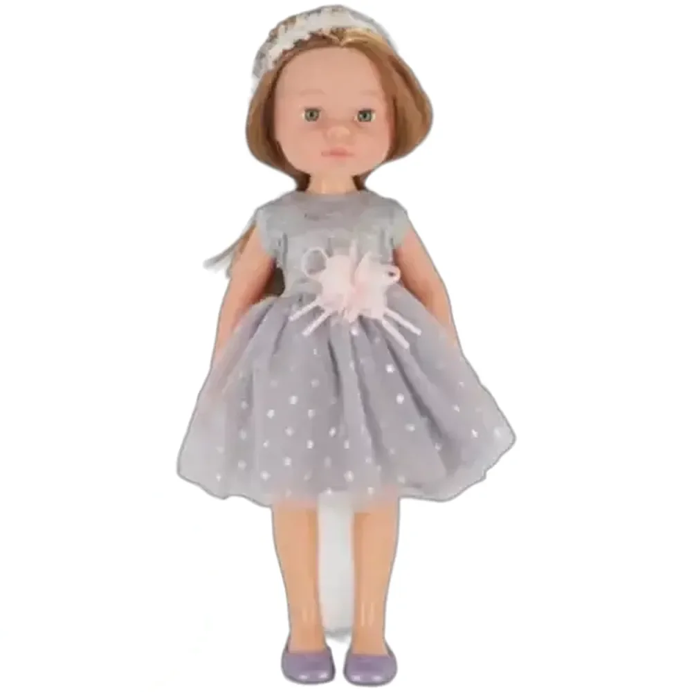 Fashion Diva Girl Silver Bomber Jacket Doll 45cm