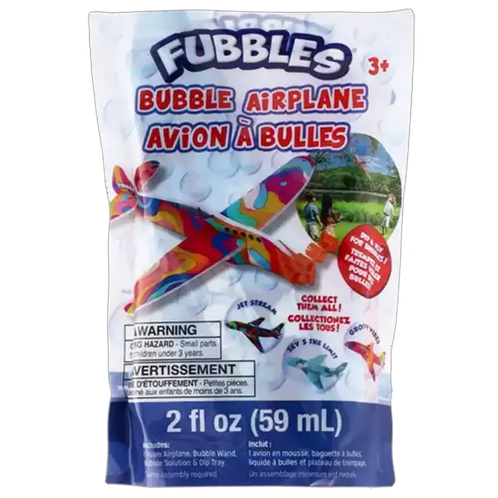 Fubbles Bubbles Airplane Bubbles 59ml (Design May Vary)