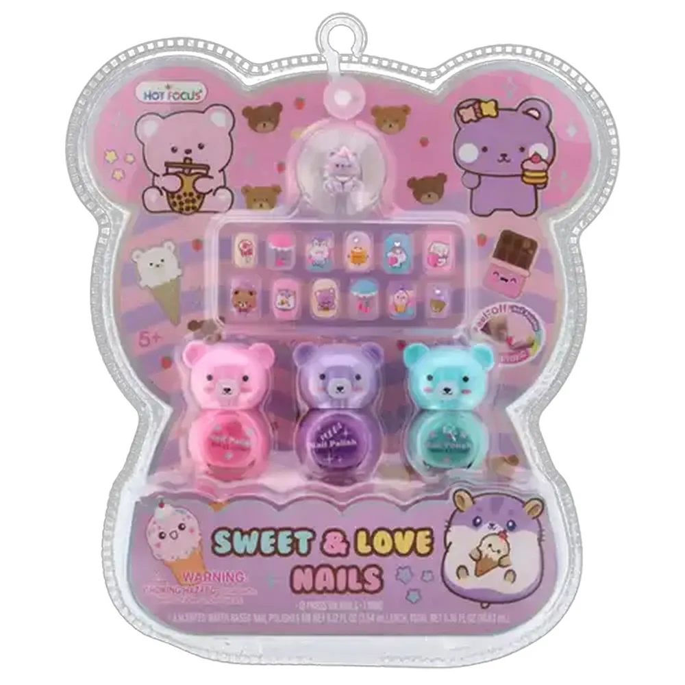 Hot Focus Sweet & Love Nails