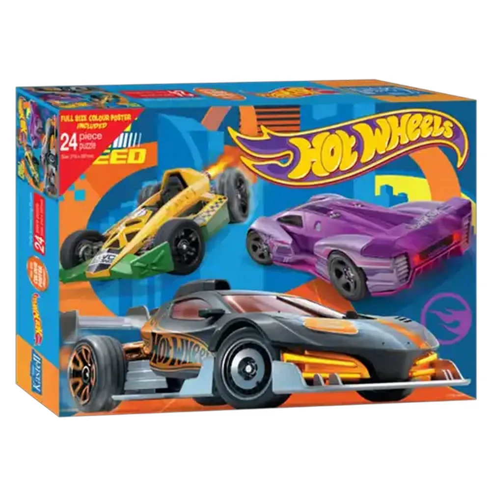 Hot Wheels Build for Speed Puzzle 24 Piece