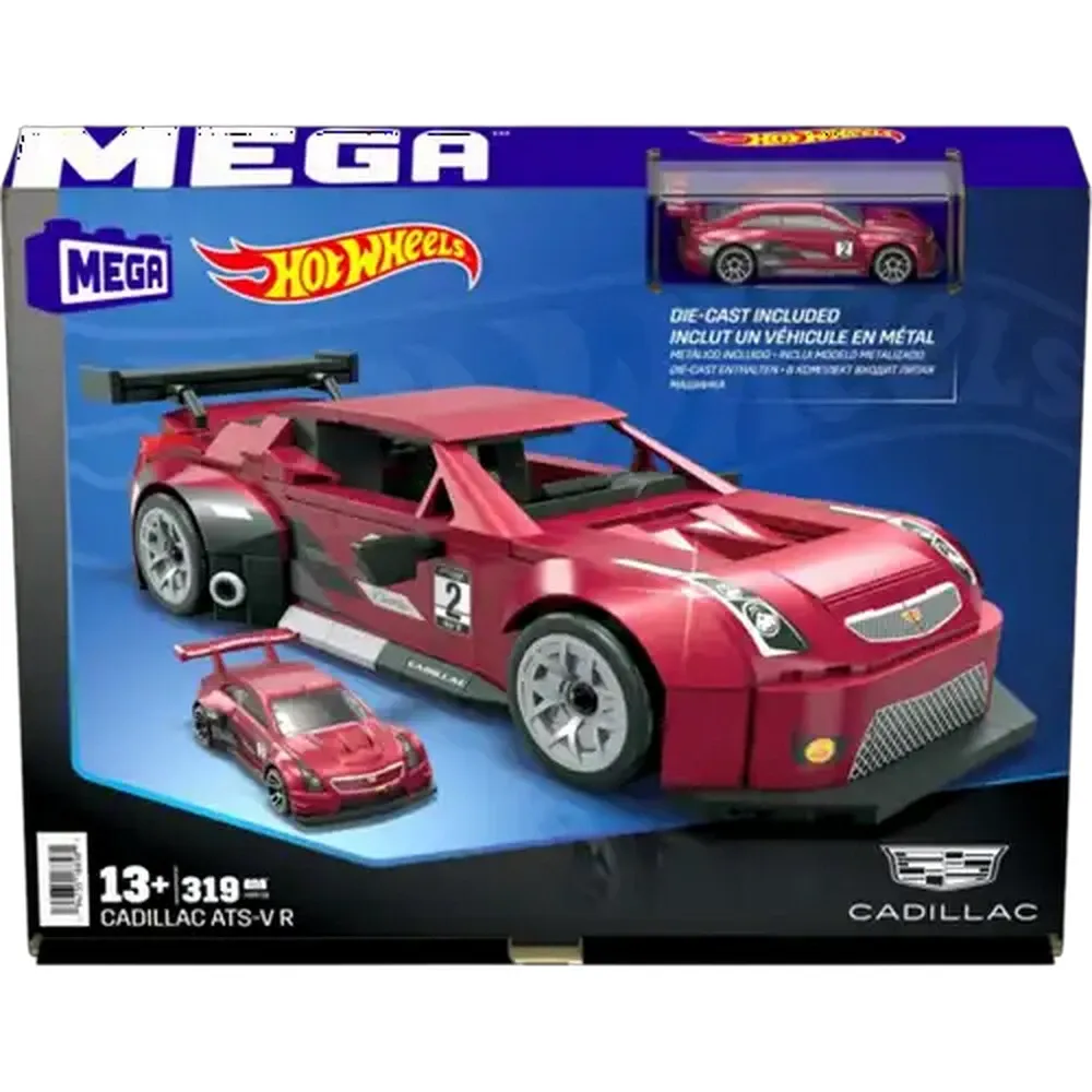 Hot Wheels Cadillac ATS-V R Vehicle Building Toy Kit 319 Piece
