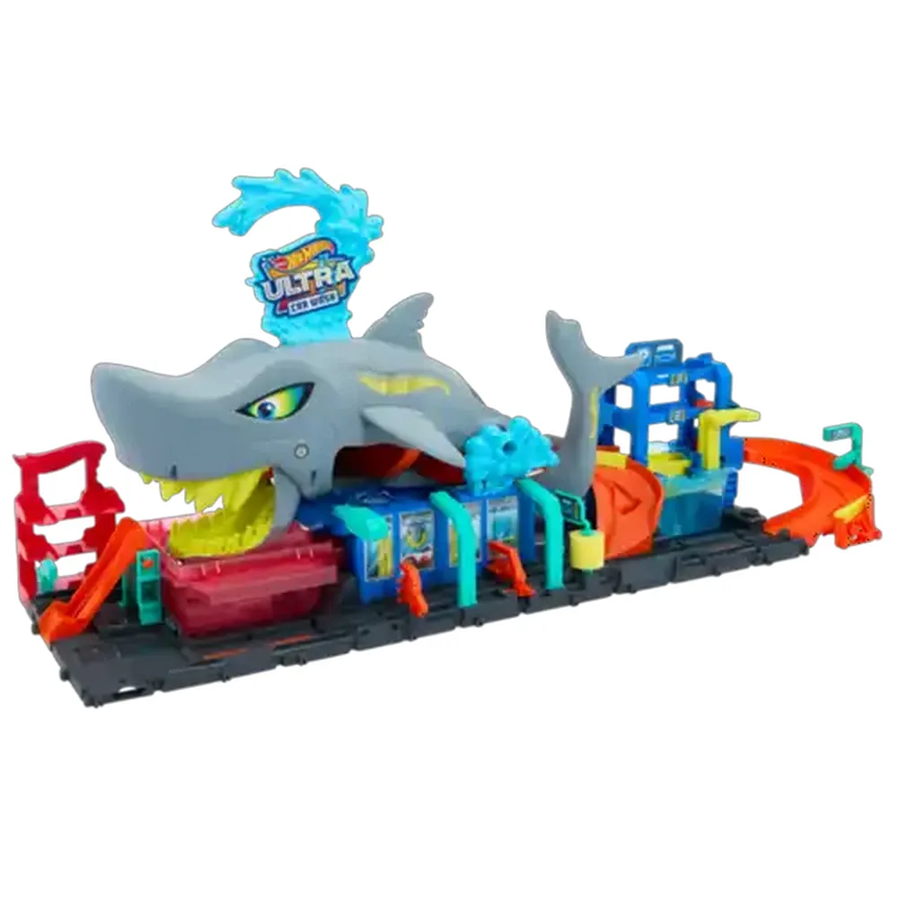 Hot Wheels City Ultra Shark Car Wash
