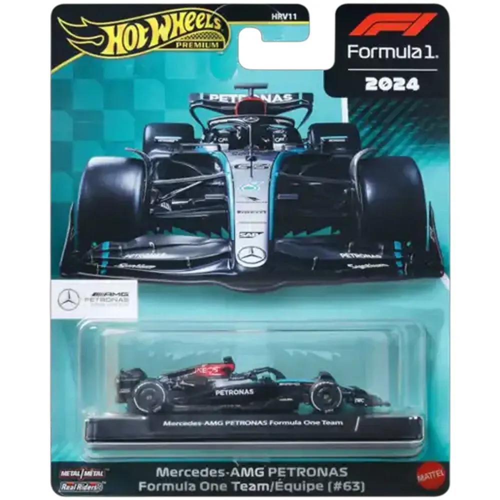 Hot Wheels Formula 1 Mercedes-AMG PETRONAS Driver George Russell (#63)