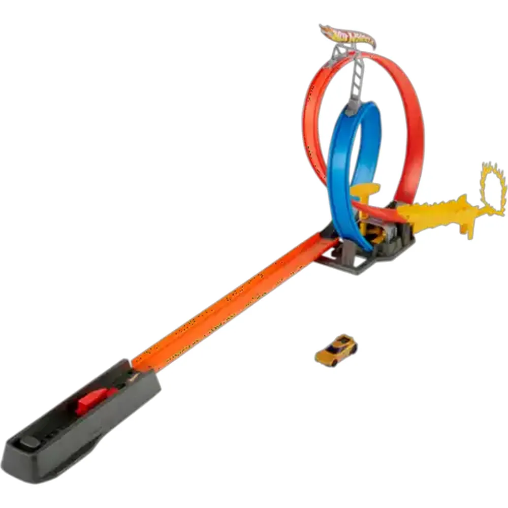 Hot Wheels Track Set with Double Loop