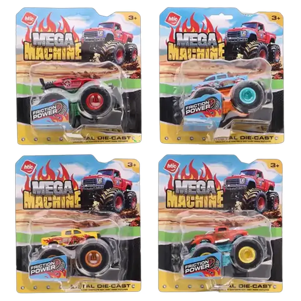 HTIC Mega Machine Die-Cast Metal Big Wheel Truck (Design May Vary)