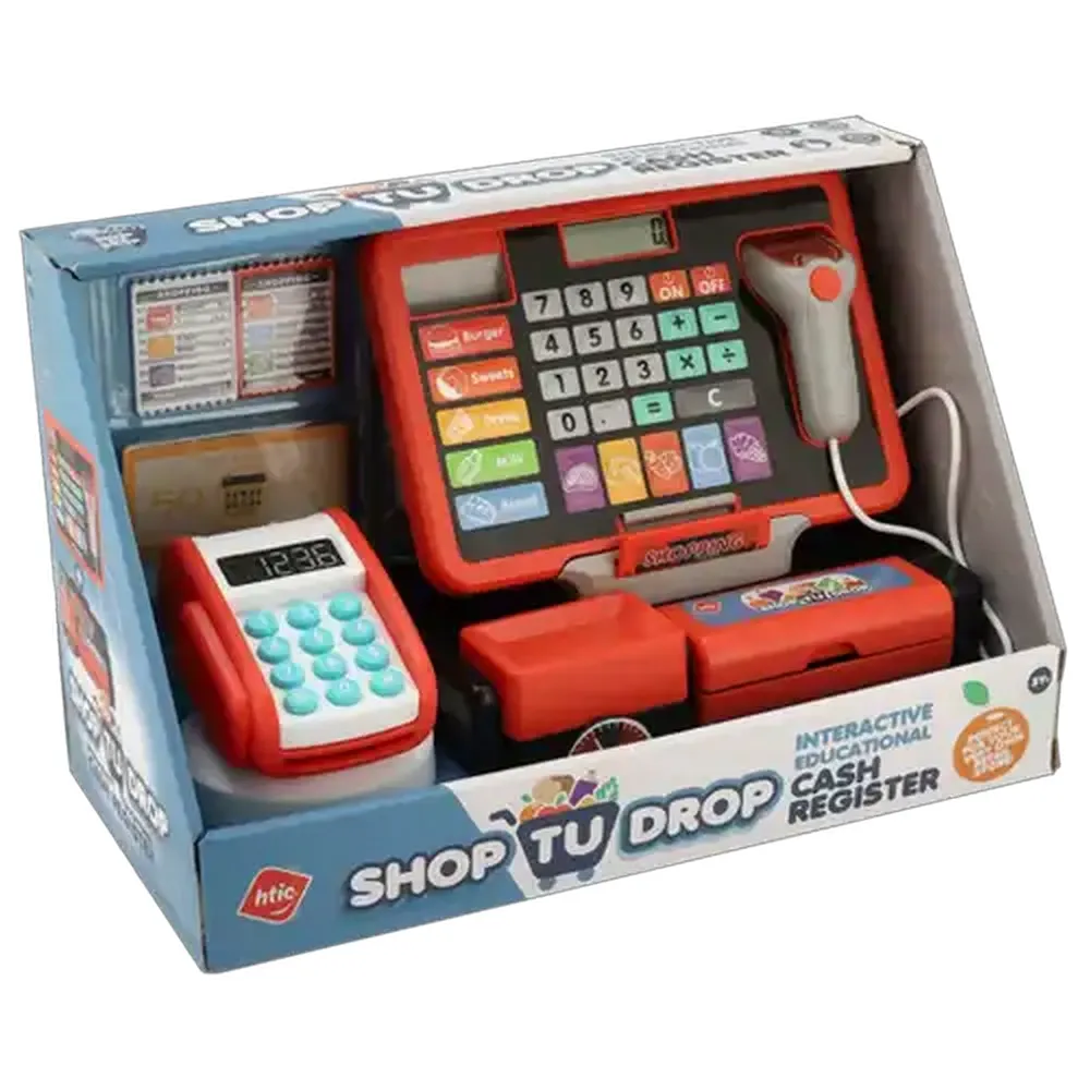 HTIC Shop TU Drop Large Interactive Educational Cash Register