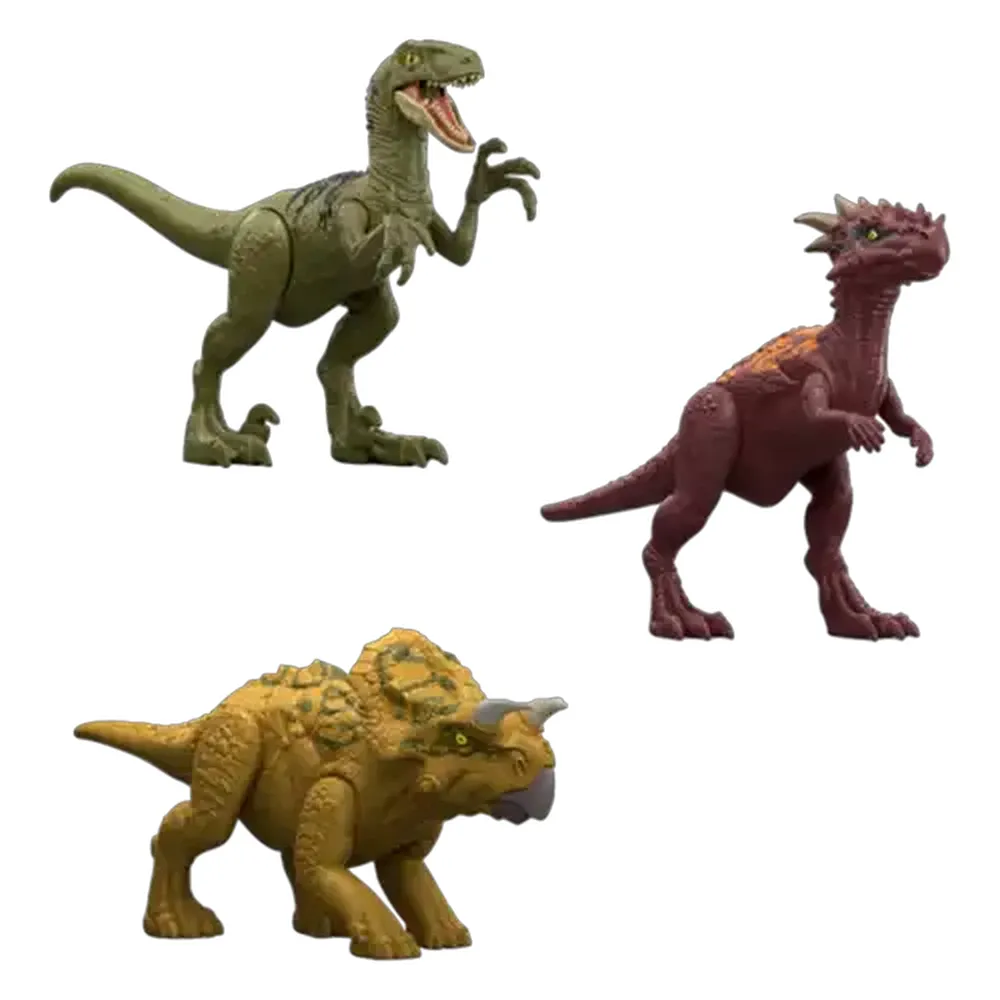 Jurassic World Dino Reveal Dinosaur Toys, Unpack Surprise & Warm Water Uncovers Full Decoration, 5 to 7 Inches, Species Vary