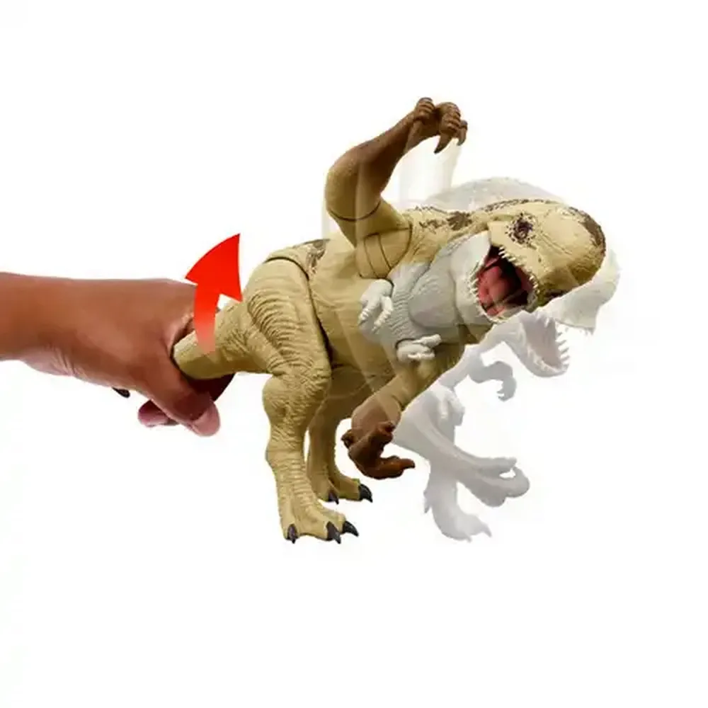 Jurassic World Rebirth Distortus Rex Rumble N Rampage Dinosaur Action Figure 22 Inch with 2 Attack Actions, Content-Accurate, Digital Play