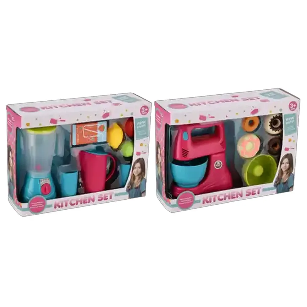 Kitchen Blender Deluxe Kitchen Pretend Play Accessory Toy Set (Design May Vary)