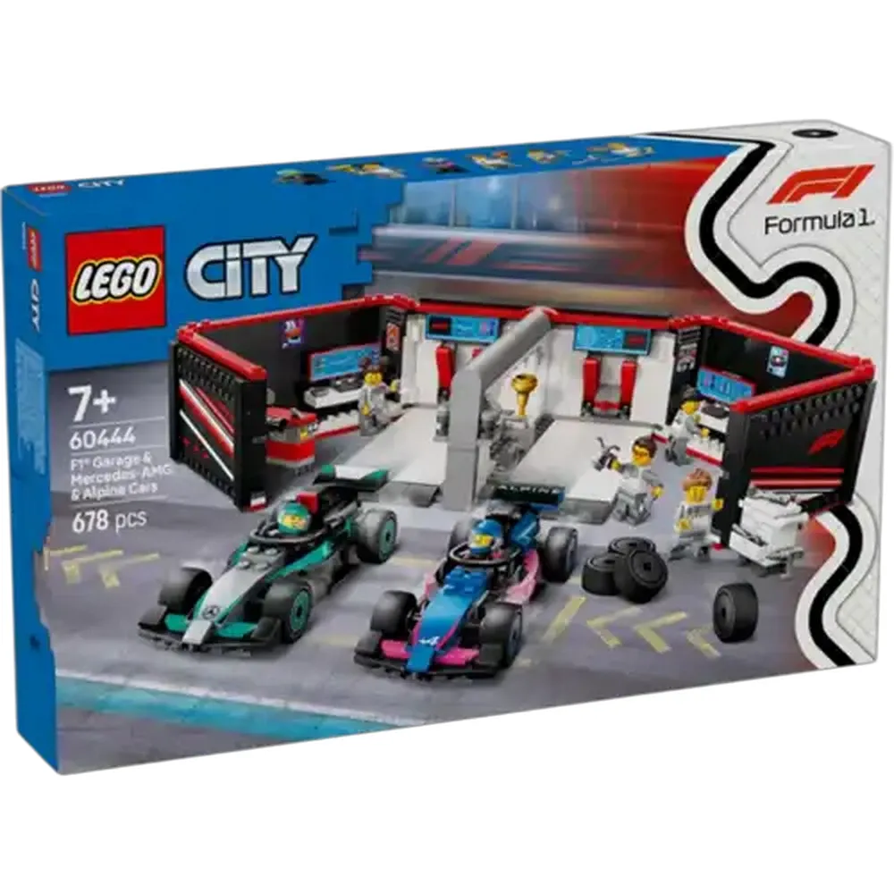 LEGO® City F1® Garage & Mercedes-AMG & Alpine Cars 60444