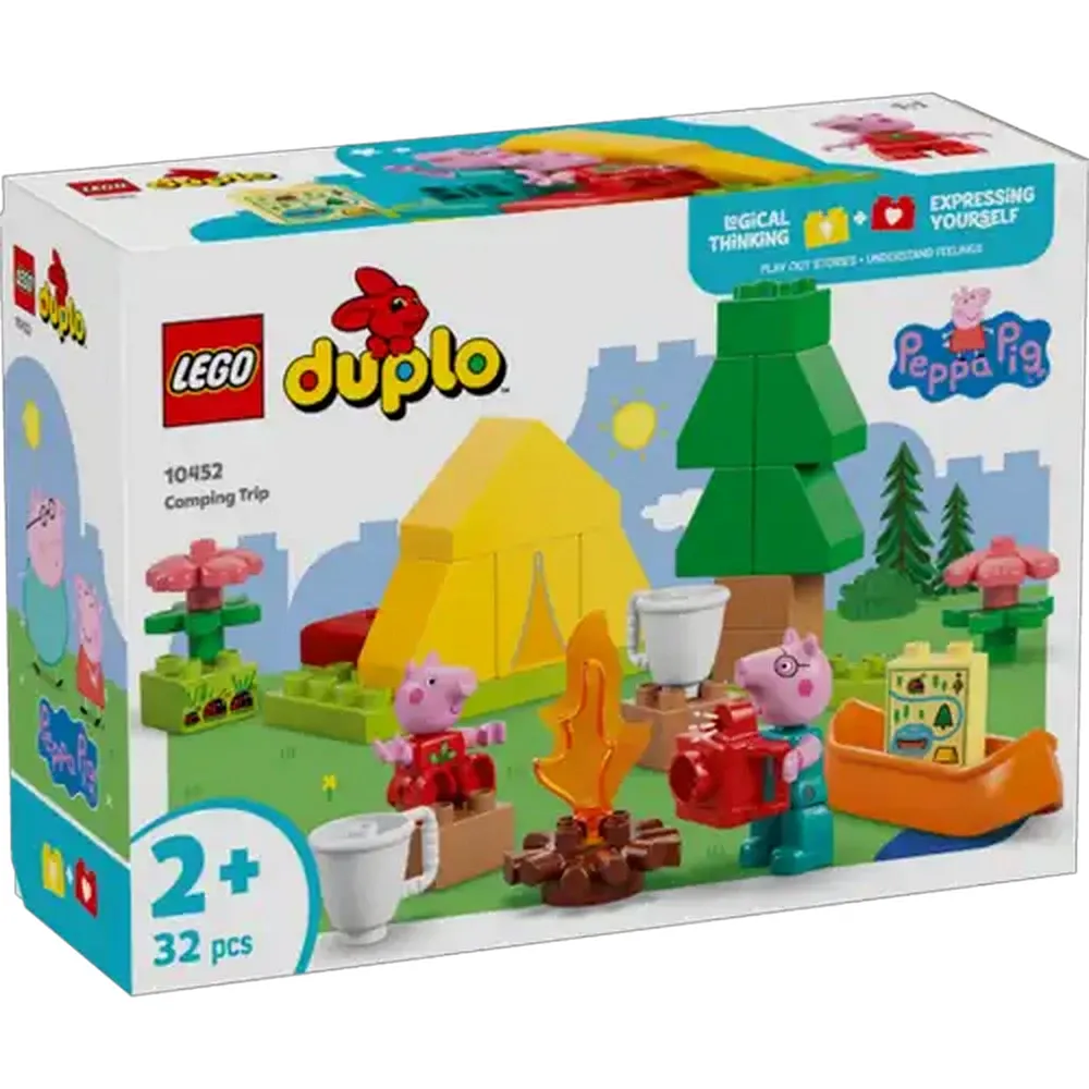 LEGO® DUPLO® Peppa Pig Camping Trip Building Playset with Canoe Toy (10452)
