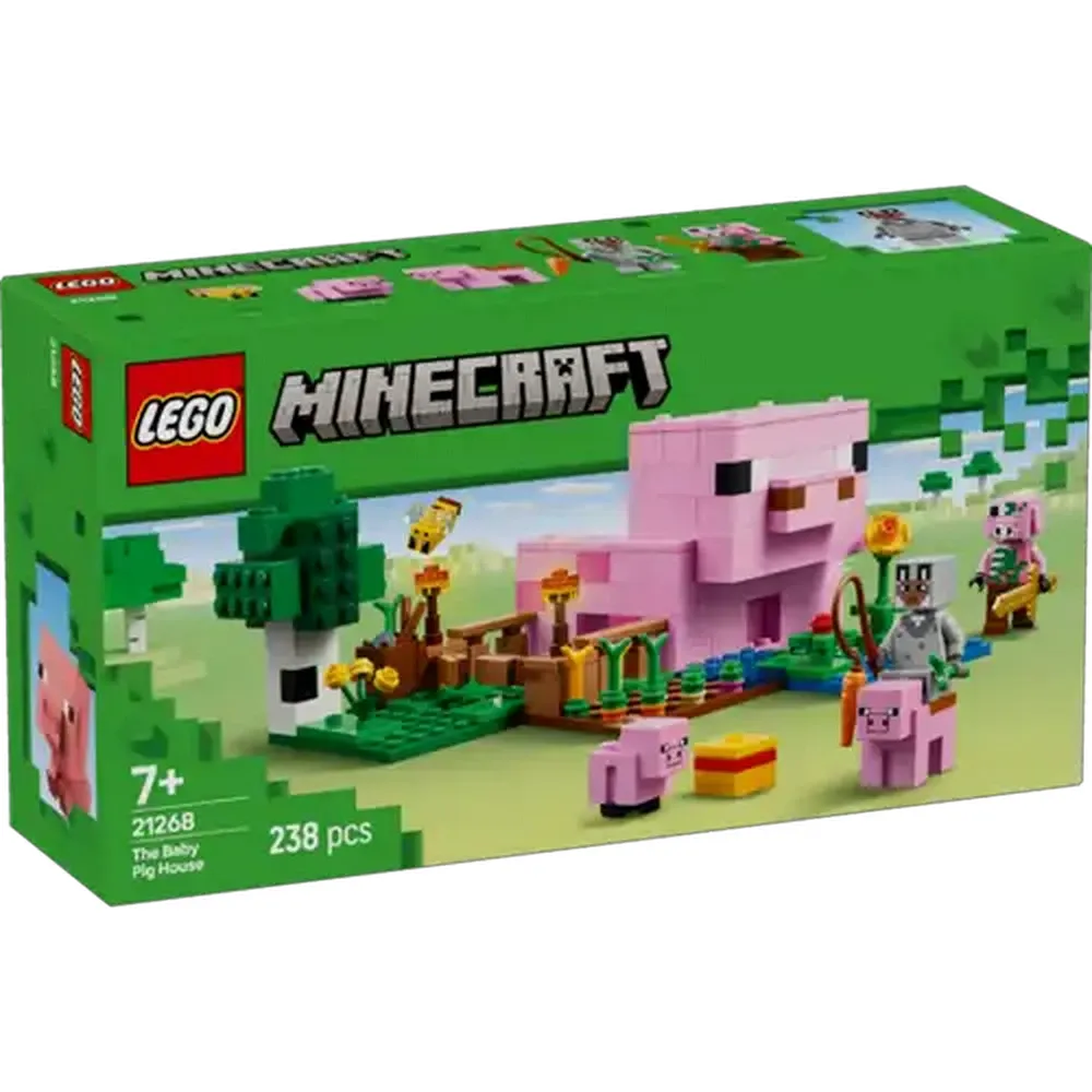 LEGO® Minecraft® The Baby Pig House with Animal Toys (21268)