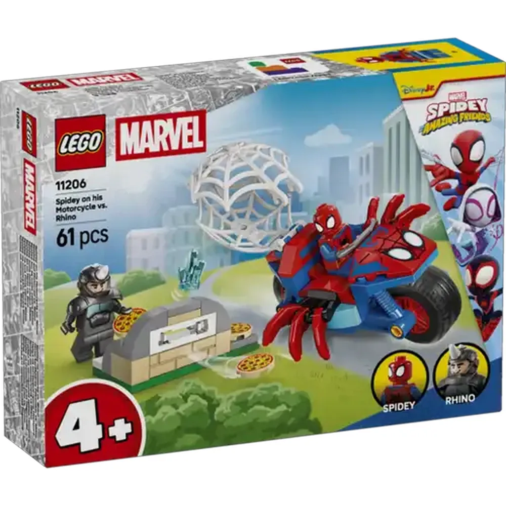 LEGO® Spidey Spidey on his Motorcycle vs. Rhino (11206)