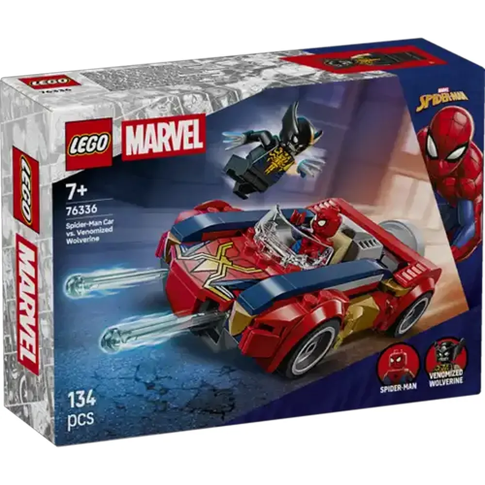 LEGO® Super Heroes Spider-Man Car vs. Venomized Wolverine (76336)
