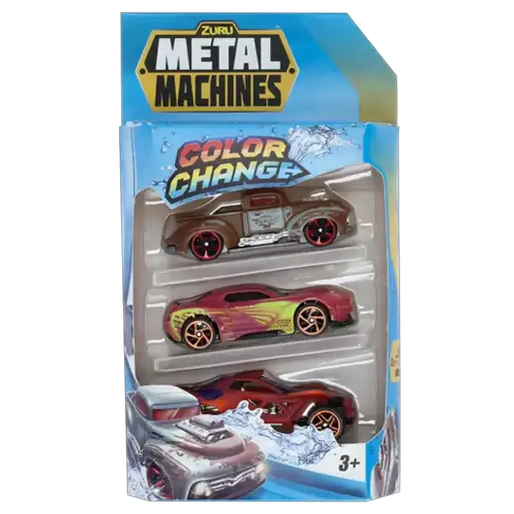 Metal Machines Colour Change Cars 3-Pack (Type May Vary)