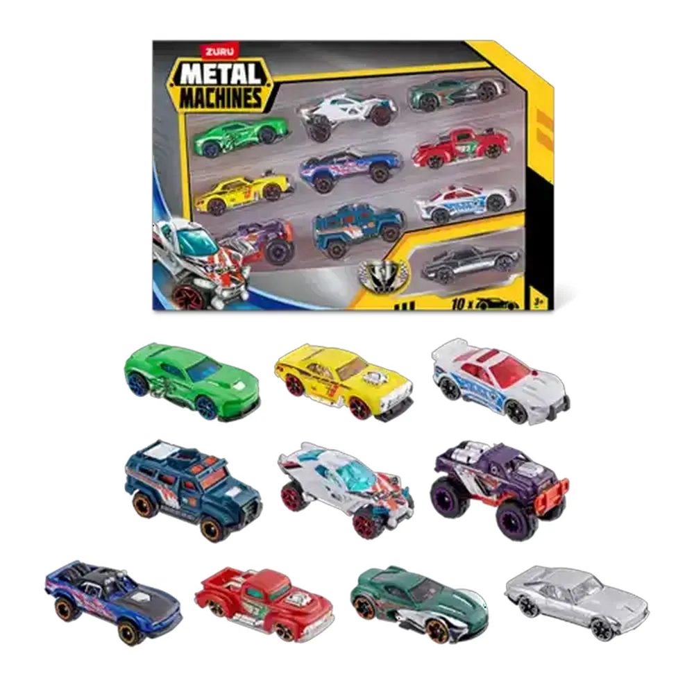 Metal Machines Series 2 Mini Racing Car Toy 10-Pack (Styles May Vary)