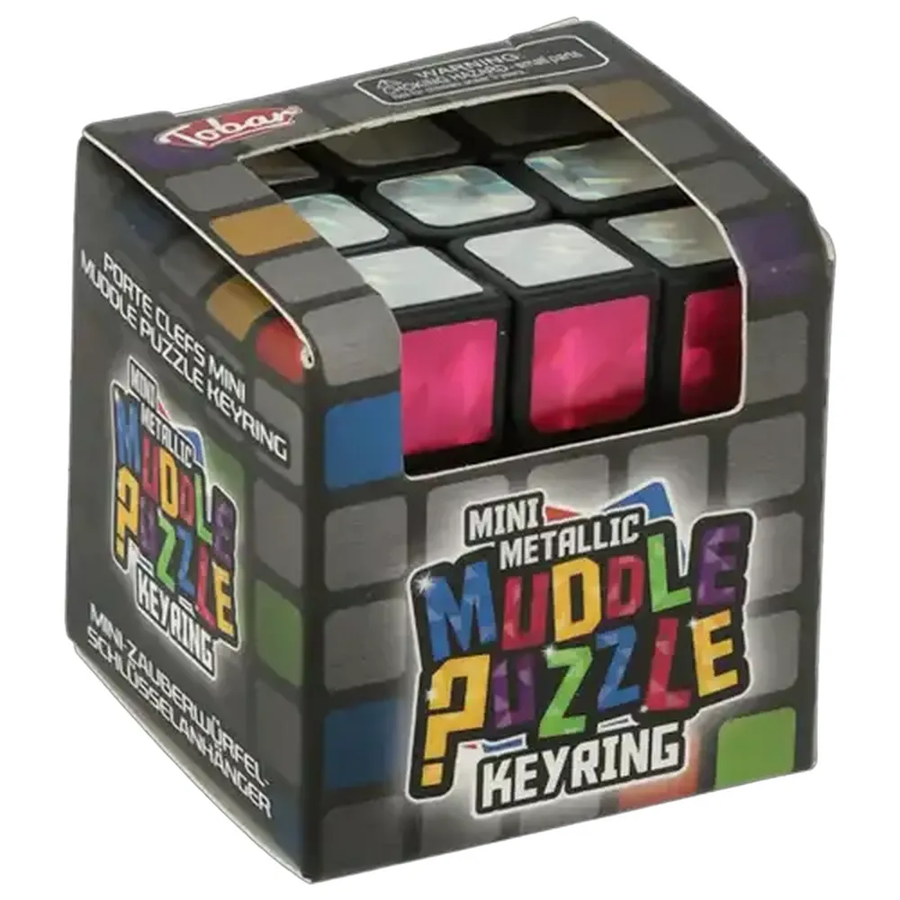 Mini Metallic Muddle Puzzle Keyring