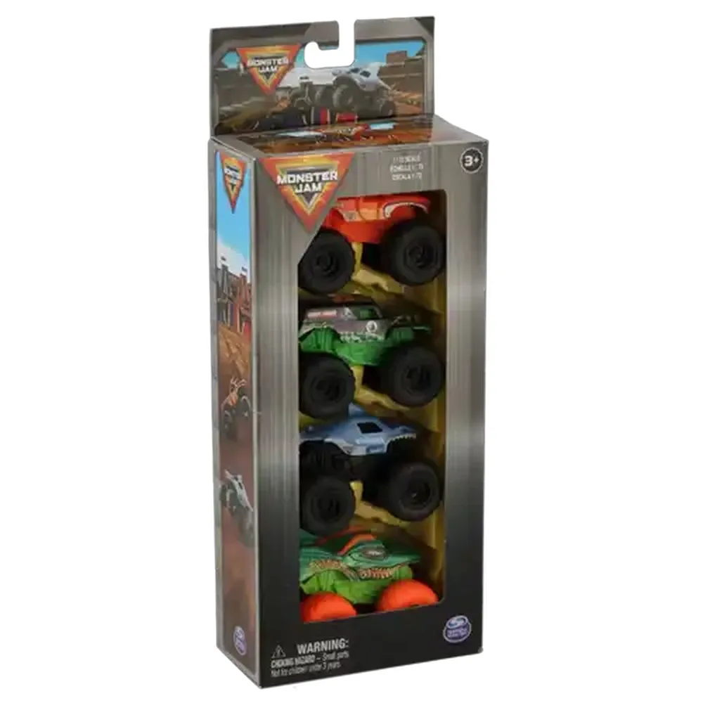 Monster Jam Monster Truck Value 4-Pack (Design May Vary)