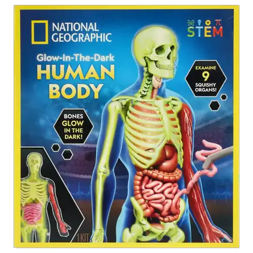 National Geographic Glow-In-The-Dark Human Body Science Kit
