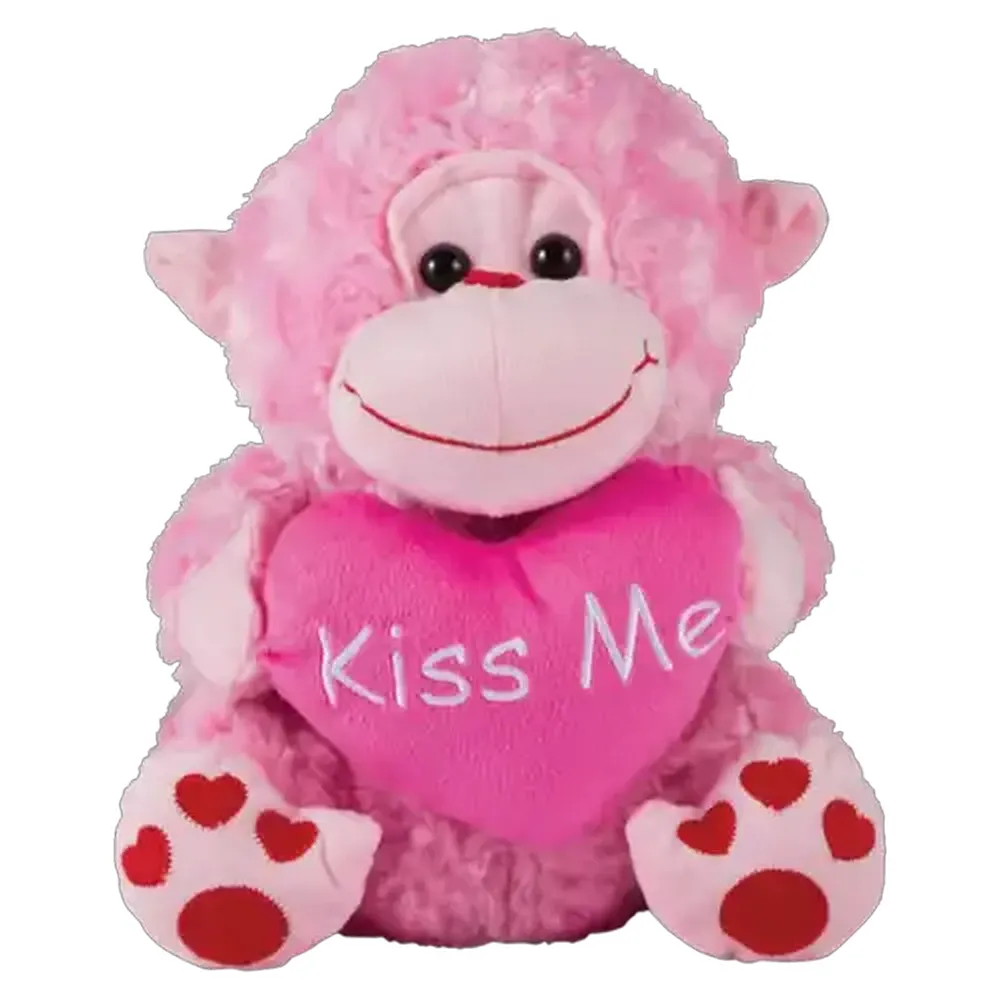 Plush Animal Holding A Heart 27cm (Type May Vary)