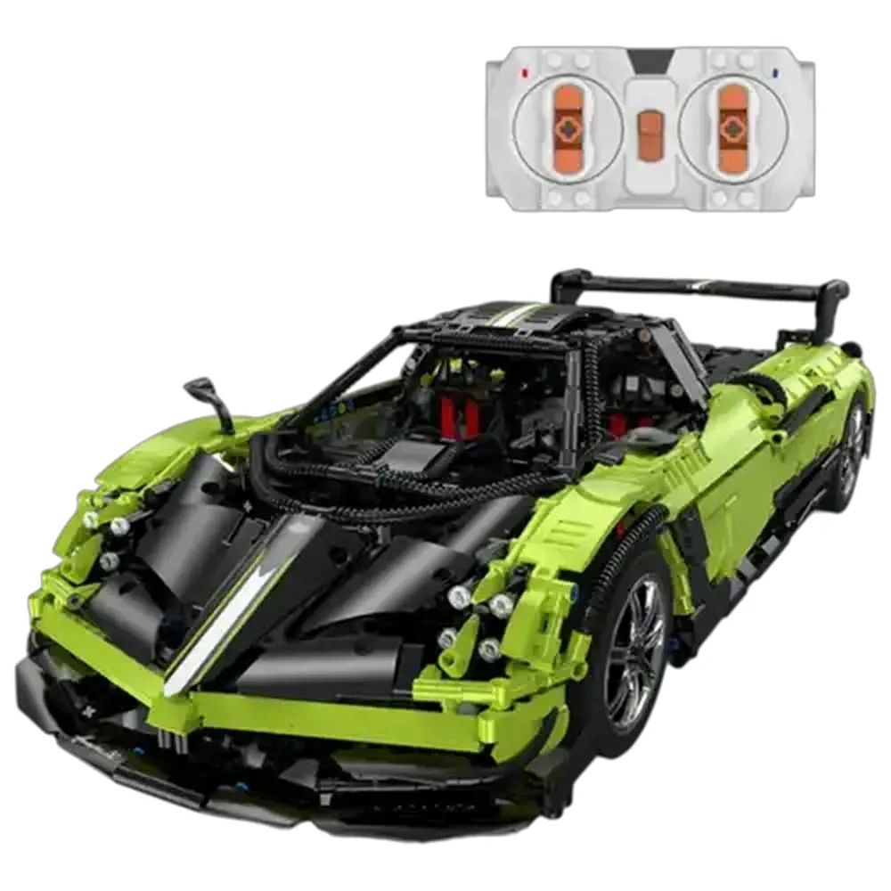 RASTAR BRICKS Green 1:18 Pagani Huayra Radio Control Car