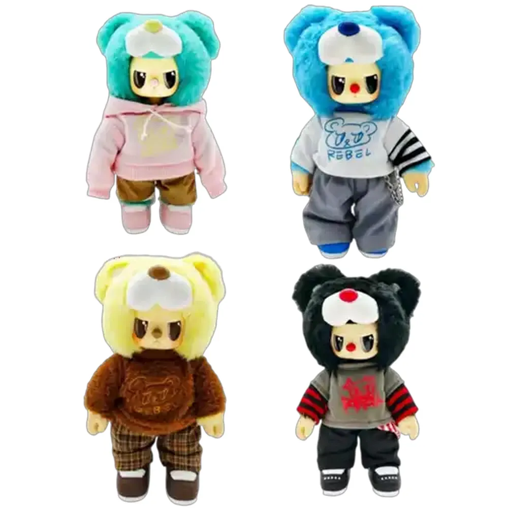 Rebel Bear Movable Street Series Plush Toy (Type May Vary)
