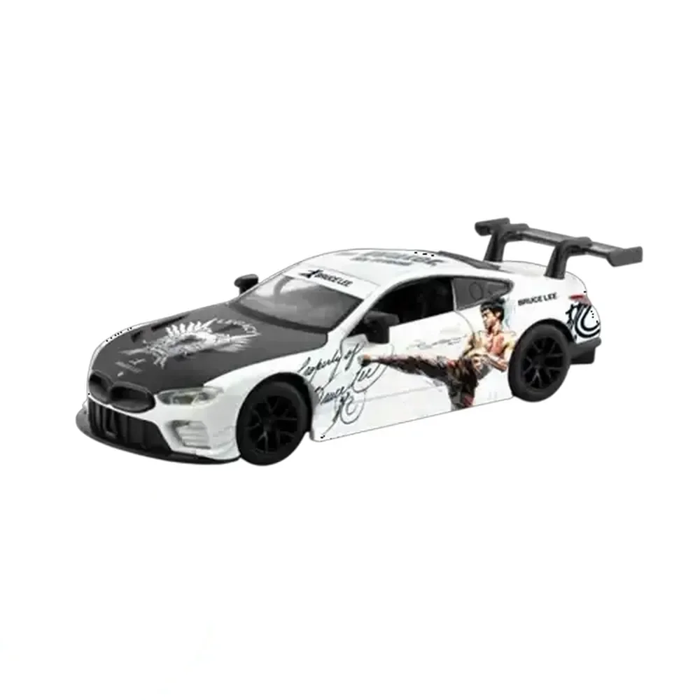RMZ Hobby White Model BMW M8 GTE 2018 Car 1:32 Scale (Bruce Lee 50th Anniversary)