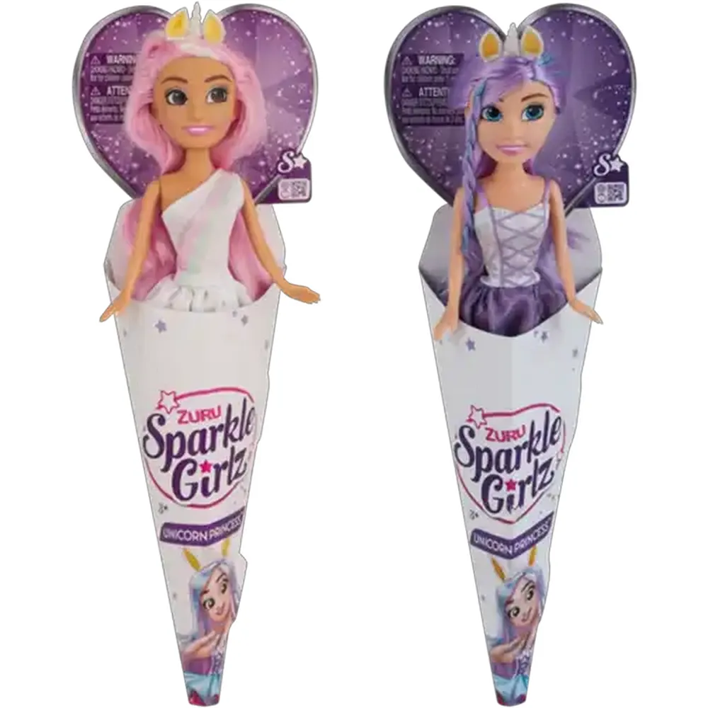 Sparkle Girlz Rainbow Unicorn In Cone (Type May Vary)