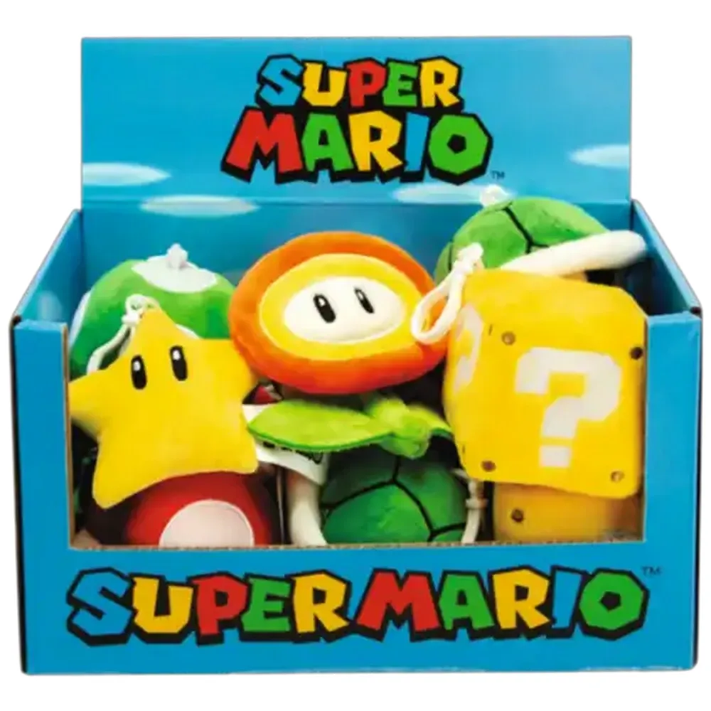 Super Mario Plush Toy Bag Clip (Type May Vary)