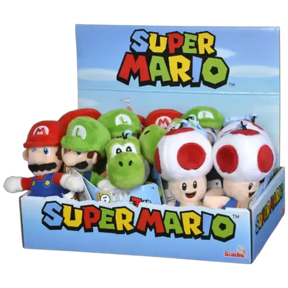 Super Mario Plush Toy Keychain 12cm (Type May Vary)