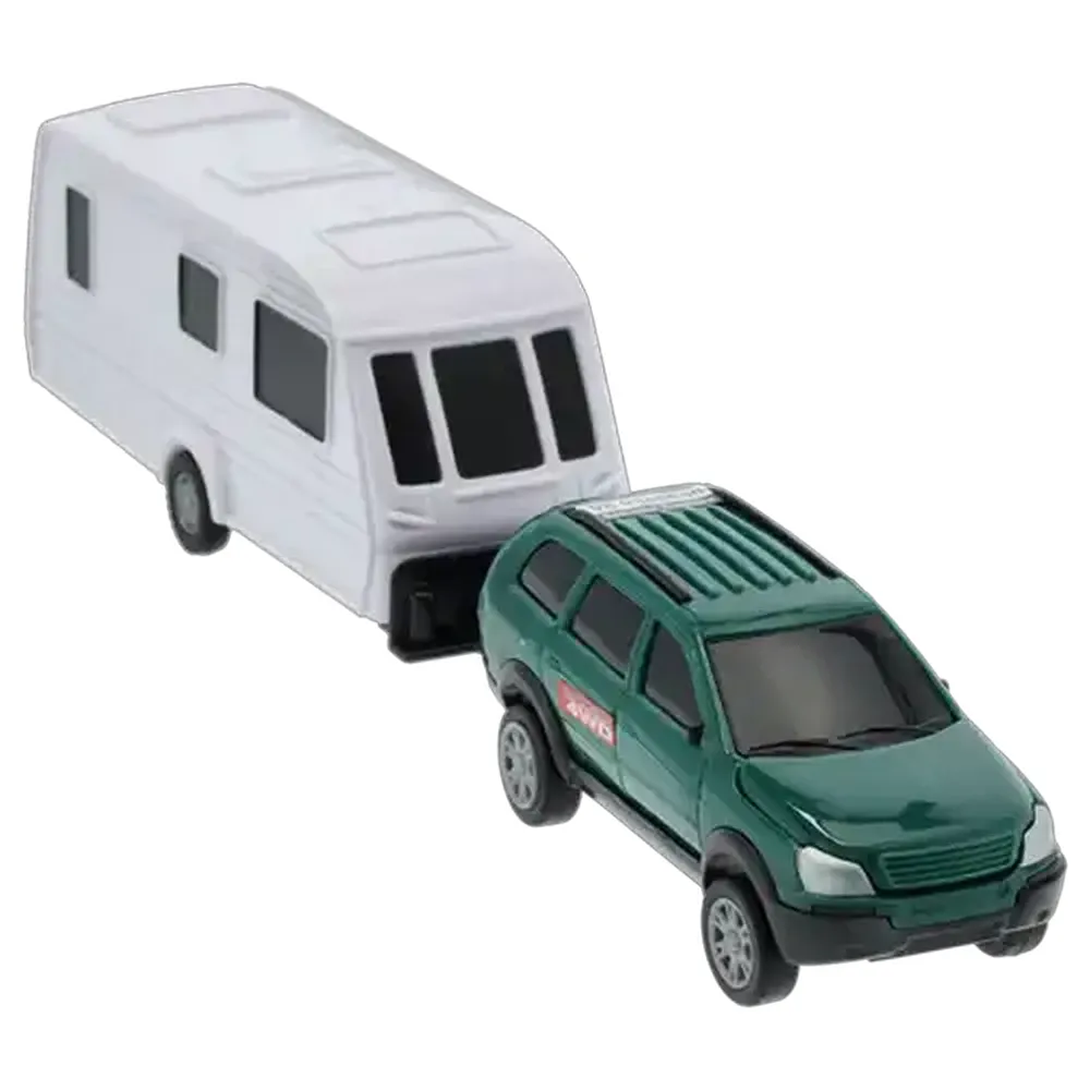 Teama Car & Caravan Set (Type May Vary)